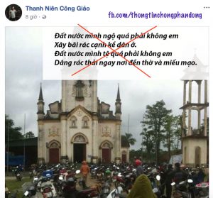 Linh mục Trần Minh Hồng ở Hương Khê, Hà Tĩnh lại xuyên tạc, kích động giáo dân