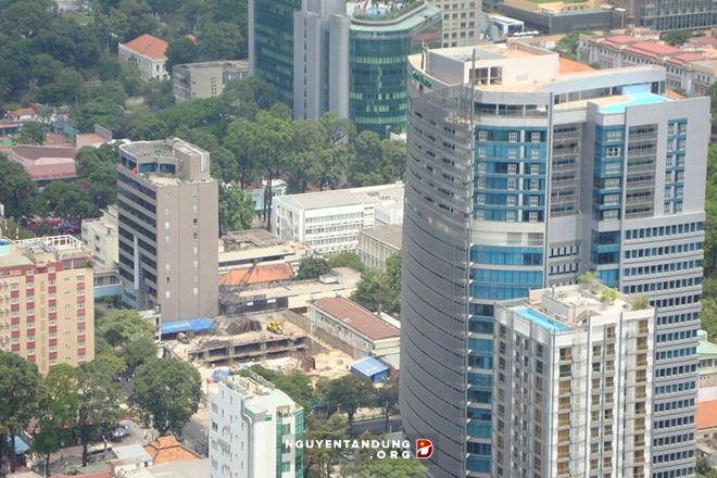 Một góc khu trung tâm TP Hồ Chí Minh đang đổi mới, phát triển.