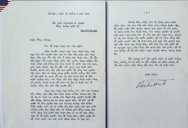 Công bố bức thư Bác Hồ gửi Tổng thống Mỹ trước khi qua đời - 1